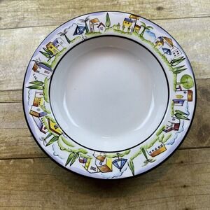 Sakura Provence Soup Bowl 8.5" Design‎ By Apple Single Bowl Hand Painted